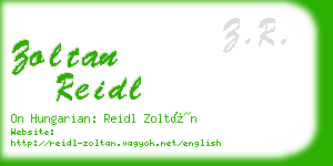 zoltan reidl business card